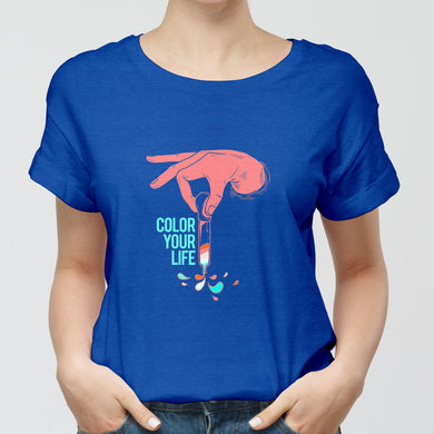 Color Your Life Round-Neck Unisex-T-Shirt