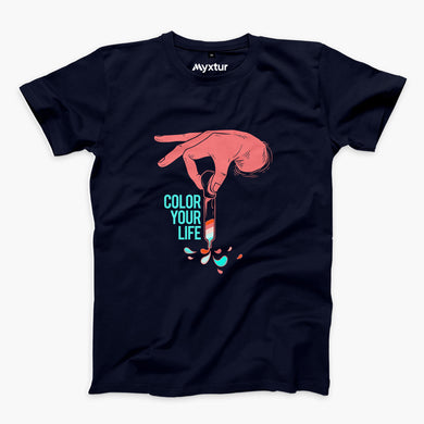Color Your Life Round-Neck Unisex-T-Shirt