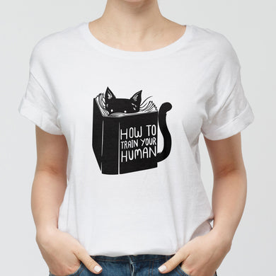 How to Train your Human Round-Neck Unisex-T-Shirt