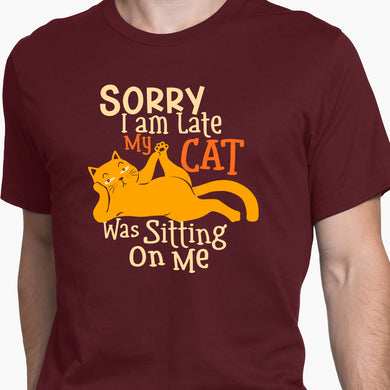 Sorry I am Late Round-Neck Unisex-T-Shirt