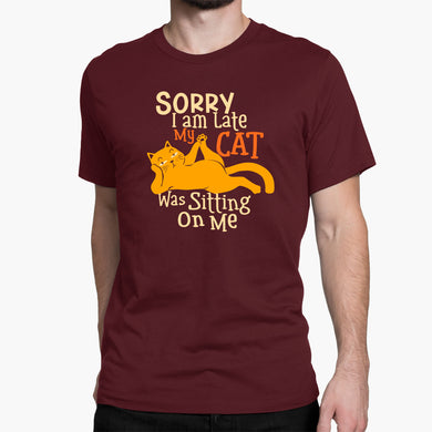 Sorry I am Late Round-Neck Unisex-T-Shirt