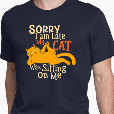 Sorry I am Late Round-Neck Unisex-T-Shirt