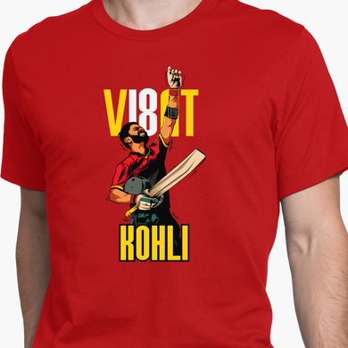 Virat King Kohli Round-Neck Unisex-T-Shirt