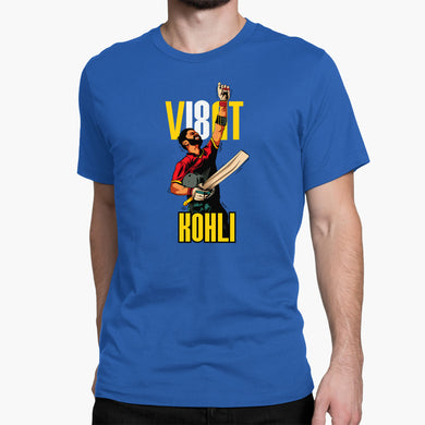 Virat King Kohli Round-Neck Unisex-T-Shirt
